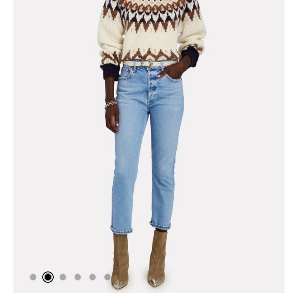 AGOLDE Riley High-Rise Cropped Jeans